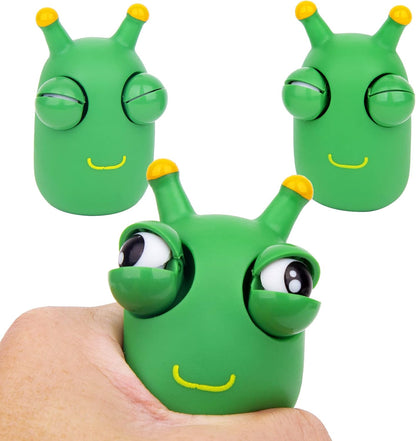 Pop Out Eyes Squeeze Toys, Decompression Toy Gift Suitable for Adults and Children, Perceptual Soft Toy to Relieve Stress and Anxiety (3 Cabbage Worms)