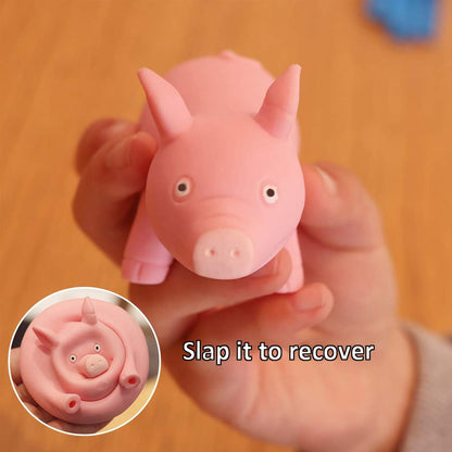 Squishy Toy Pink Pig Gifts for Kids Adults Popping Out Eyes Animal Squishies Anxiety Stress Relief Autism Disorders Funny Piggy Sensory Stress Toy for Girl Boy Women Girlfriend Birthday Party Favors