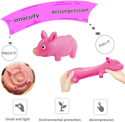 Squishy Toy Pink Pig Gifts for Kids Adults Popping Out Eyes Animal Squishies Anxiety Stress Relief Autism Disorders Funny Piggy Sensory Stress Toy for Girl Boy Women Girlfriend Birthday Party Favors