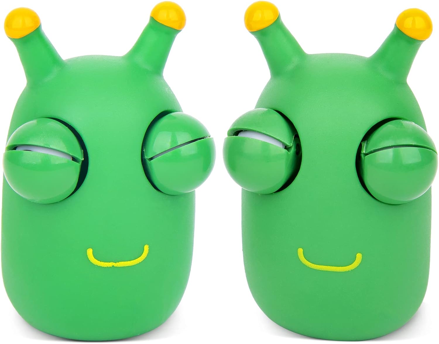 Pop Out Eyes Squeeze Toys, Decompression Toy Gift Suitable for Adults and Children, Perceptual Soft Toy to Relieve Stress and Anxiety (3 Cabbage Worms)