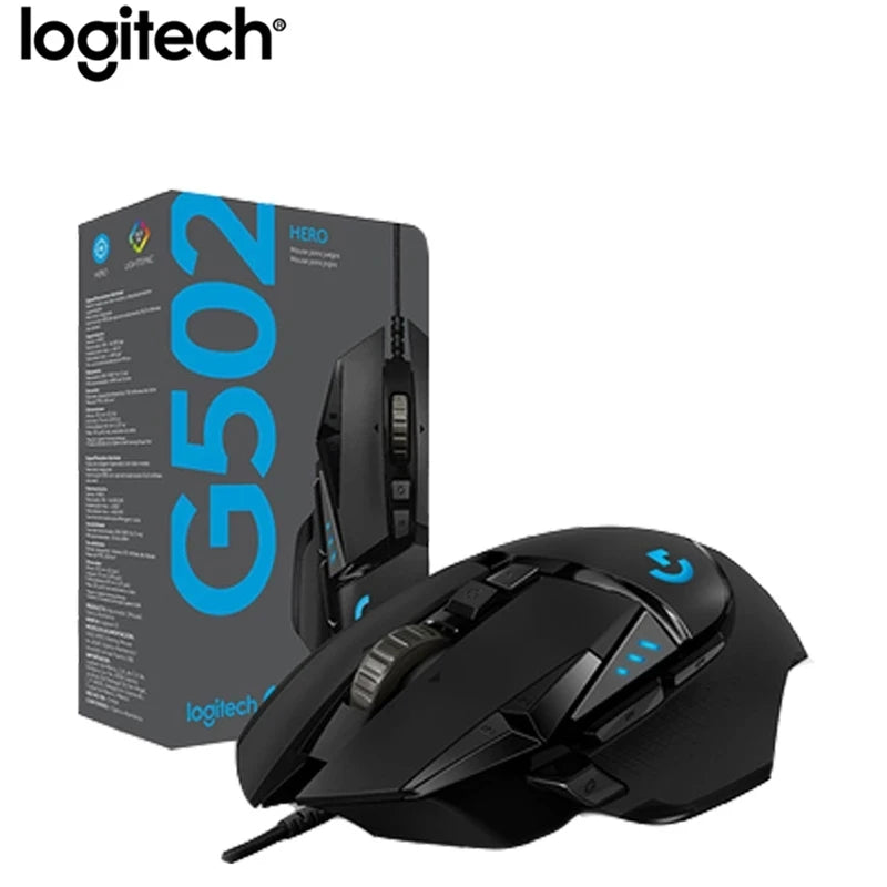 G502 HERO RGB Professional Gaming Mouse 25600DPI Programming Mouse Adjustable Light Synchronizatio for Mouse Gamer