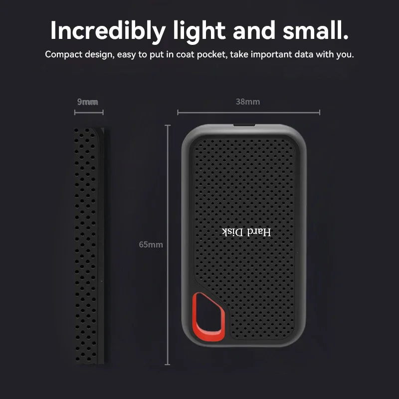 For Xiaomi Hard Disk Mobile SSD E60 2TB 8TB 256TB USB 3.1 HD External Hard for Laptop PS5 Mobile Hard Disk HDD Storage Devices