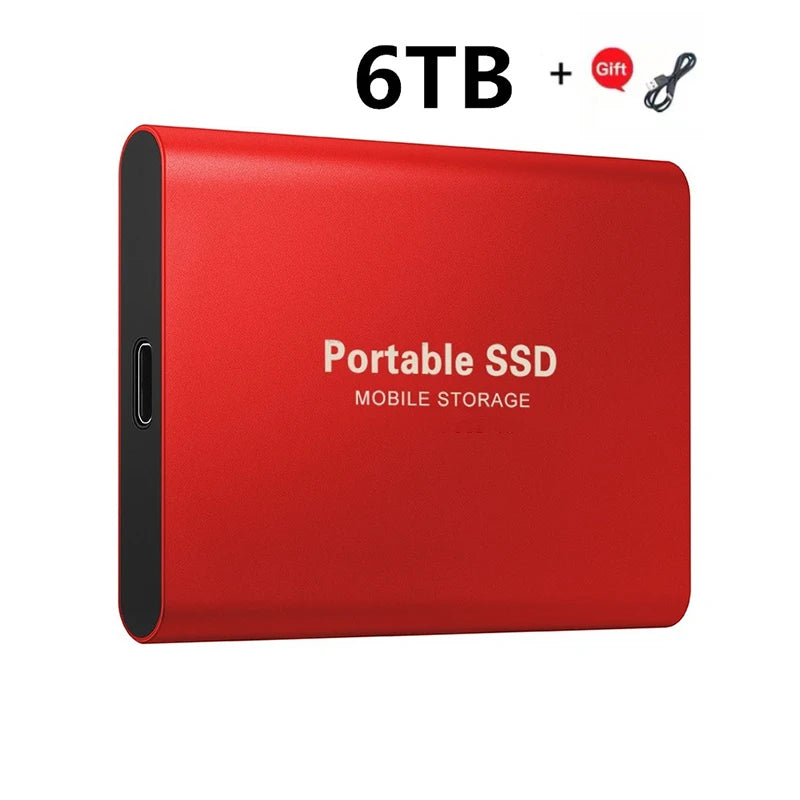 2024 New High-Speed External Hard Drive 500GB 2TB 4TB 8TB USB3.1 SSD 2.5 Inch Portable SSD 16TB Hard Disk for Laptop PS4