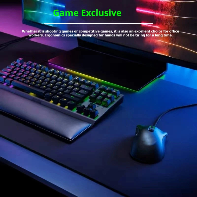 2024 New Original Razer Purgatory Viper Wired Illuminated Mouse Mute Suitable for Esportsoffice Professional Players