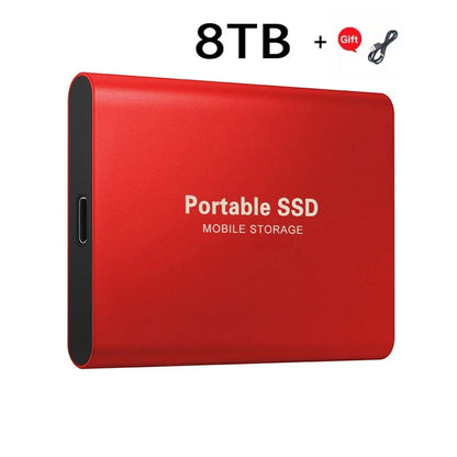 2024 New High-Speed External Hard Drive 500GB 2TB 4TB 8TB USB3.1 SSD 2.5 Inch Portable SSD 16TB Hard Disk for Laptop PS4