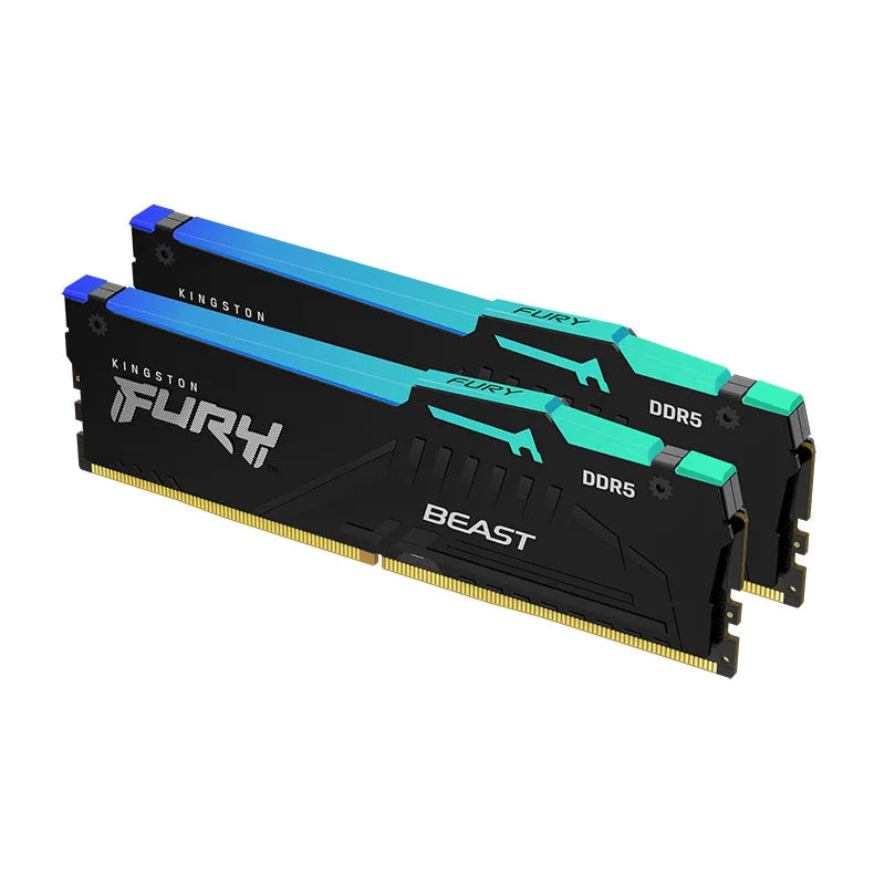 FURY Beast DDR5 RGB 8GB 16GB 32GB 4800 5200 5600 6000 Mhz Desktop AMD Intel CPU Motherboard Memory Rams 288 PIN 1.1V