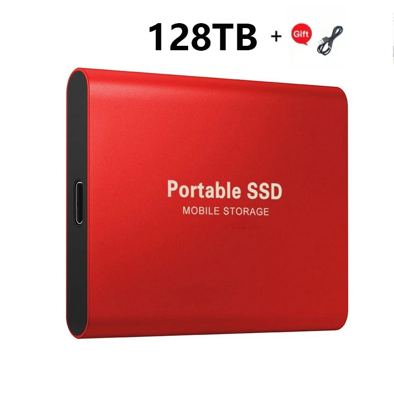 2024 New High-Speed External Hard Drive 500GB 2TB 4TB 8TB USB3.1 SSD 2.5 Inch Portable SSD 16TB Hard Disk for Laptop PS4