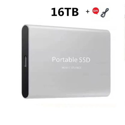 2024 New High-Speed External Hard Drive 500GB 2TB 4TB 8TB USB3.1 SSD 2.5 Inch Portable SSD 16TB Hard Disk for Laptop PS4