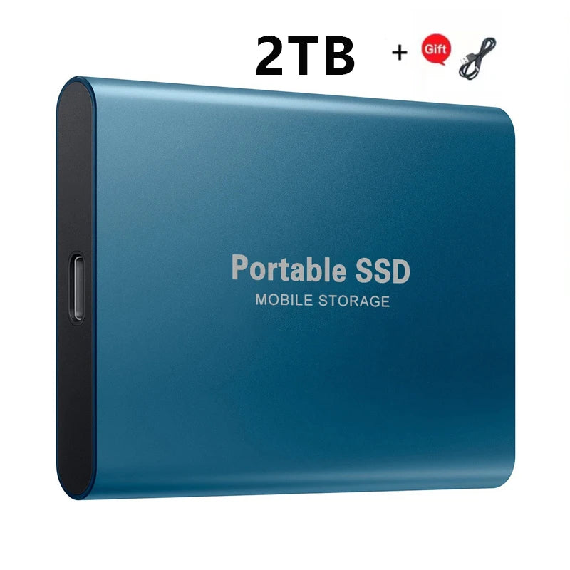 2024 New High-Speed External Hard Drive 500GB 2TB 4TB 8TB USB3.1 SSD 2.5 Inch Portable SSD 16TB Hard Disk for Laptop PS4