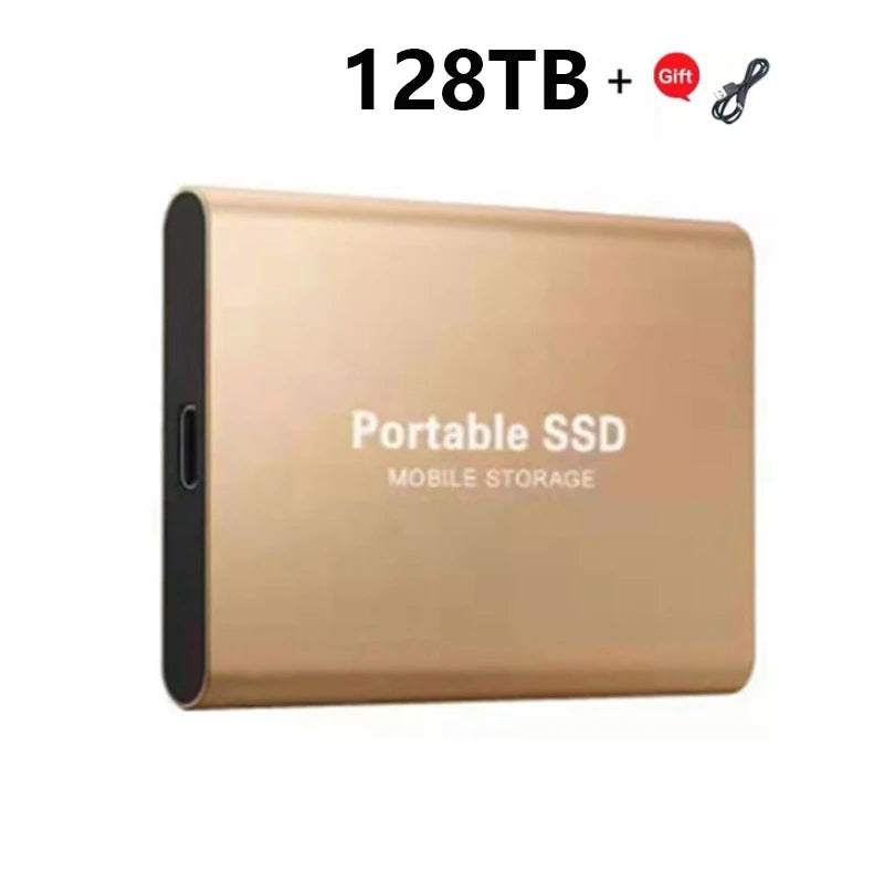 2024 New High-Speed External Hard Drive 500GB 2TB 4TB 8TB USB3.1 SSD 2.5 Inch Portable SSD 16TB Hard Disk for Laptop PS4