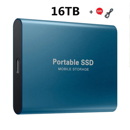 2024 New High-Speed External Hard Drive 500GB 2TB 4TB 8TB USB3.1 SSD 2.5 Inch Portable SSD 16TB Hard Disk for Laptop PS4