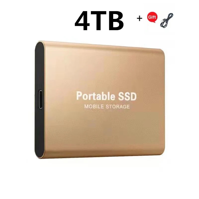 2024 New High-Speed External Hard Drive 500GB 2TB 4TB 8TB USB3.1 SSD 2.5 Inch Portable SSD 16TB Hard Disk for Laptop PS4