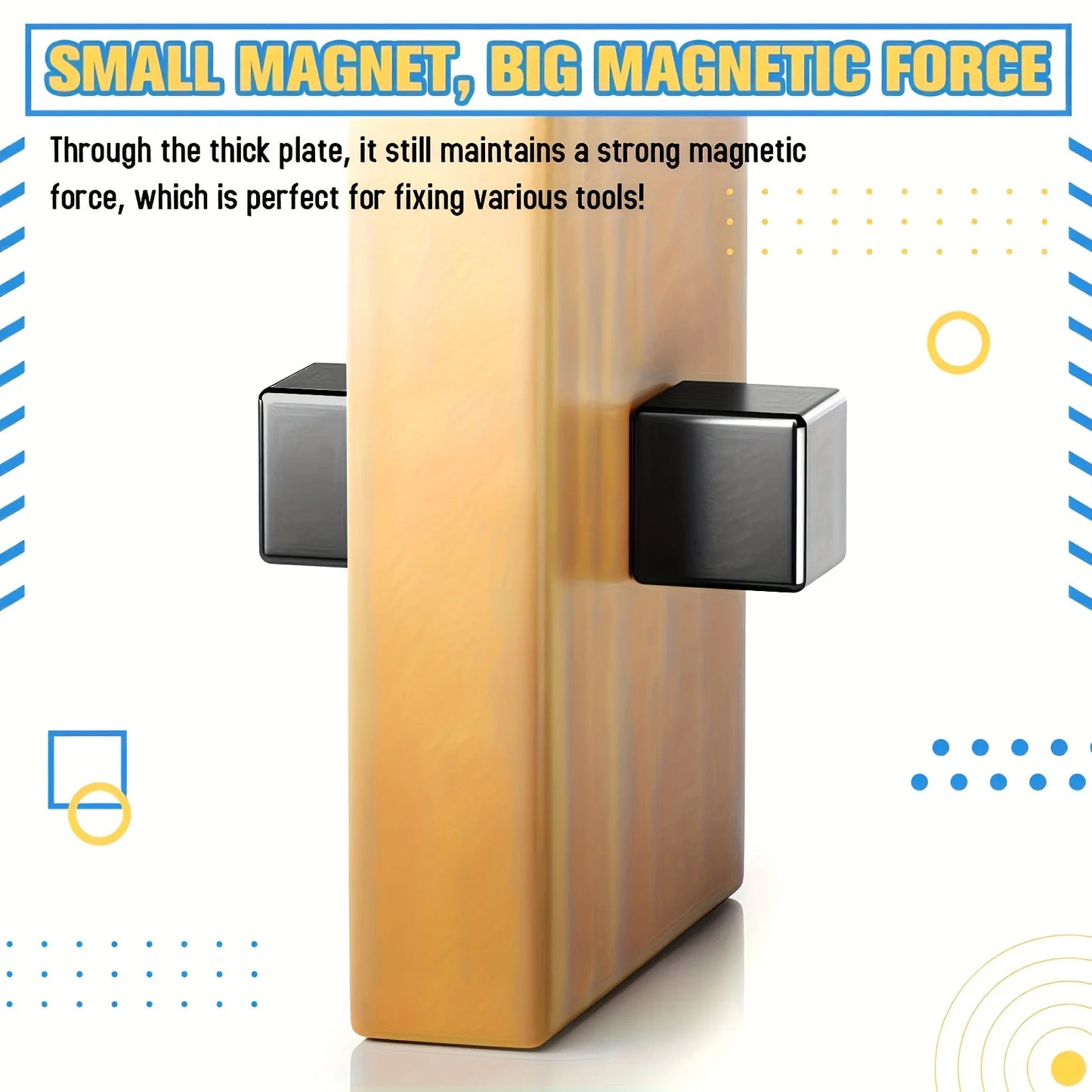 50/100Pcs Black Magnets,Small Strong Neodymium Magnets for Scientific, and Office Magnets