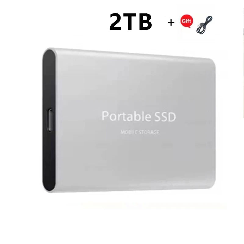 2024 New High-Speed External Hard Drive 500GB 2TB 4TB 8TB USB3.1 SSD 2.5 Inch Portable SSD 16TB Hard Disk for Laptop PS4