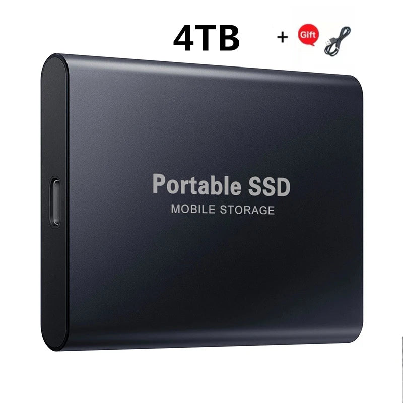 2024 New High-Speed External Hard Drive 500GB 2TB 4TB 8TB USB3.1 SSD 2.5 Inch Portable SSD 16TB Hard Disk for Laptop PS4