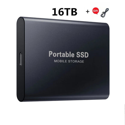 2024 New High-Speed External Hard Drive 500GB 2TB 4TB 8TB USB3.1 SSD 2.5 Inch Portable SSD 16TB Hard Disk for Laptop PS4