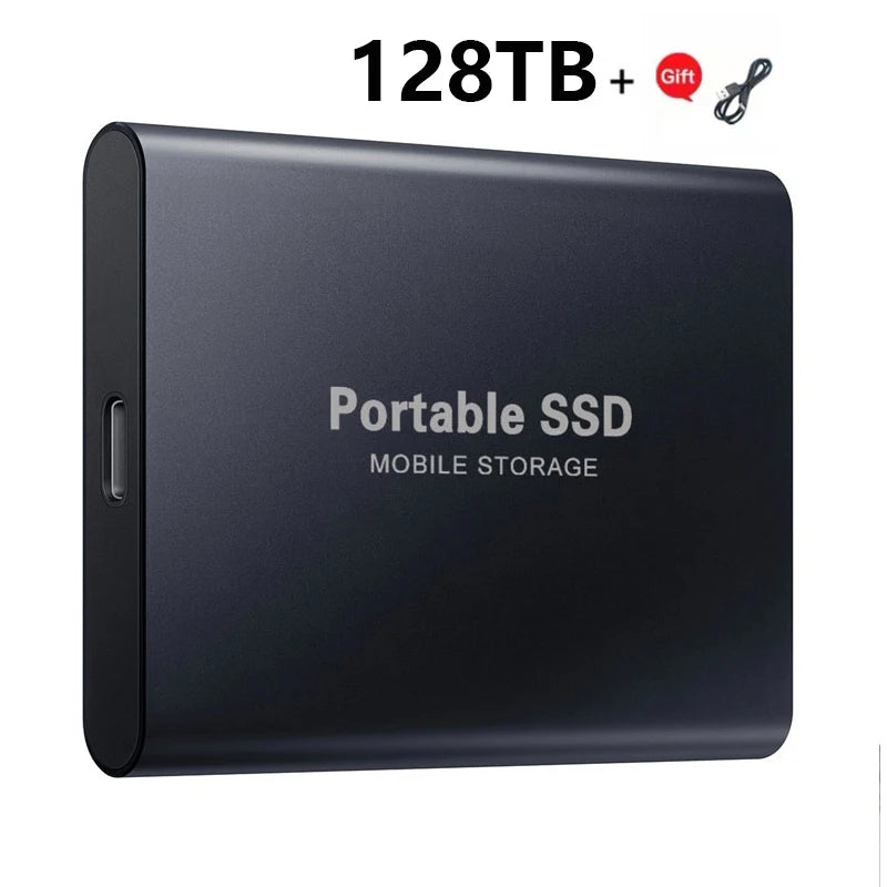 2024 New High-Speed External Hard Drive 500GB 2TB 4TB 8TB USB3.1 SSD 2.5 Inch Portable SSD 16TB Hard Disk for Laptop PS4